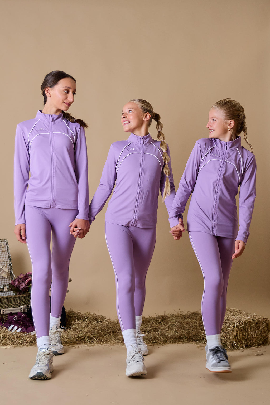 Girls Fifi Piping Zip Up Set